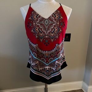 Fortune & Ivy Sara Handkerchief Blouse from Stitch Fix. Size Medium